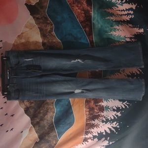 Nine planet skinny distressed jeans size 9 NWT cute stretchy blue